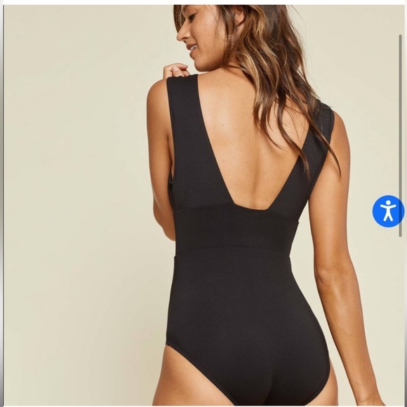 ANDIE The Mykonos One Piece bathing suit smooth black size XL - Picture 2 of 12